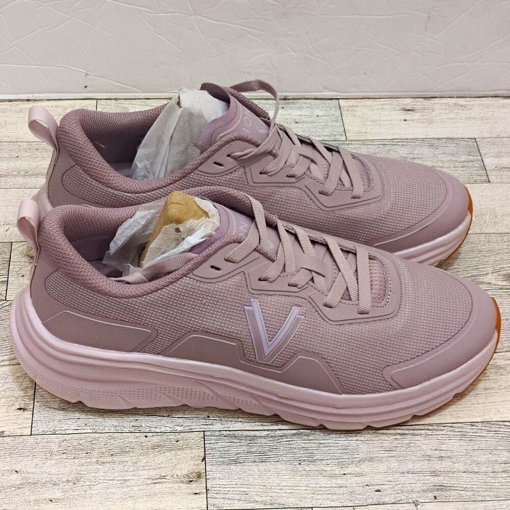 Vionic Walk Max Women's Low Top Lace-Up Athletic Walking Sneakers Purple size 12